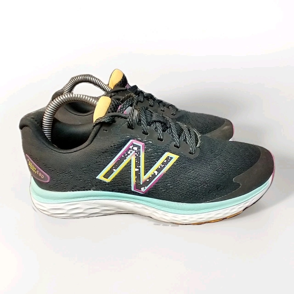 New Balance Fresh Foam 680 v7 Womens Running Shoes‎ Black Pink W680NK7 Size 8
